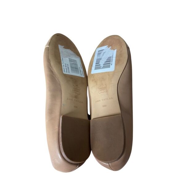 Ann Taylor Cap Toe Leather Ballet Flats - Picture 5 of 6